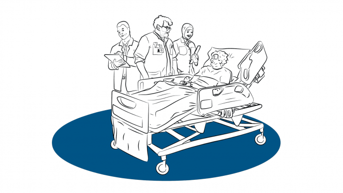 illustratie-getekend-filmpje---zorgsector---ziekenhuis-bed-patient